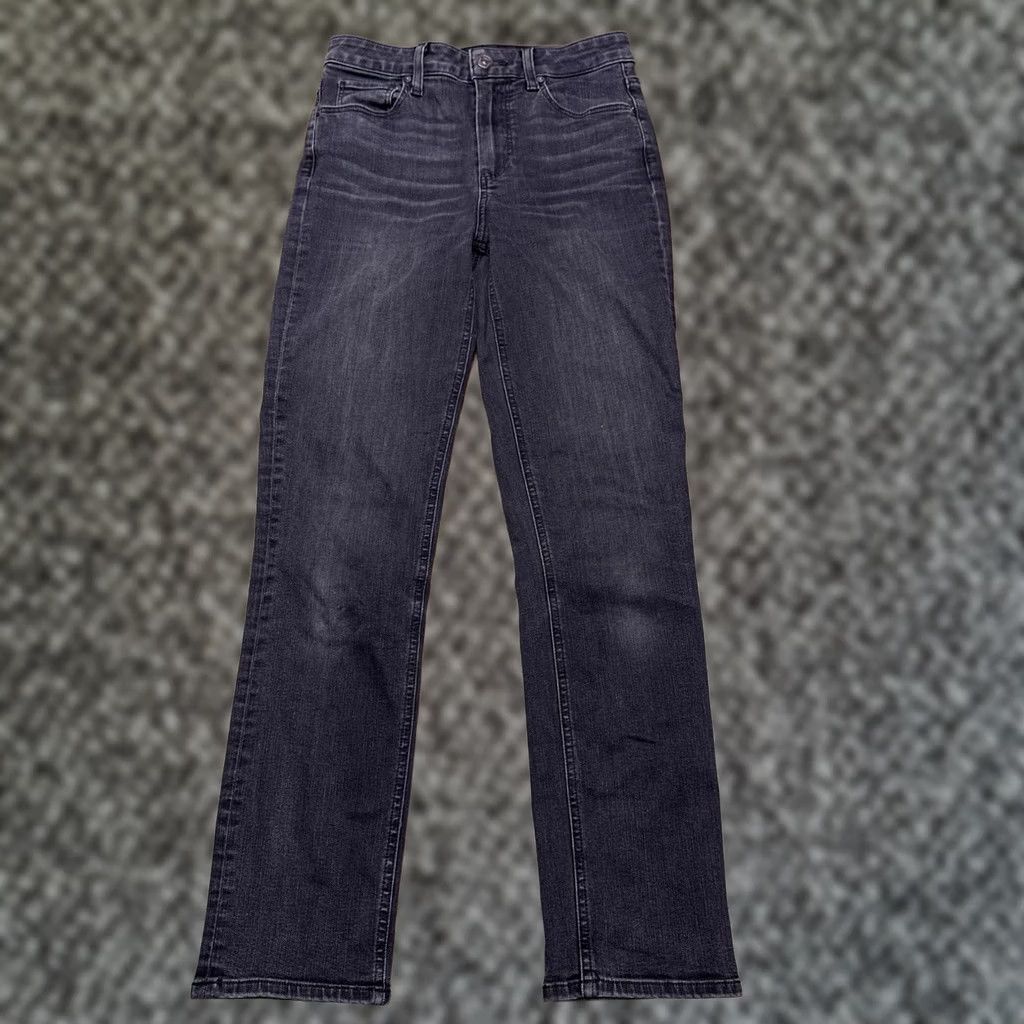 Paige Paige Jeans Slim Womens 26 Black High Rise Stretch Denim 5-Pocket Logo Straight City Vintage: No Mens Womens Size 26" / US 2 / IT 38 - 1 Thumbnail