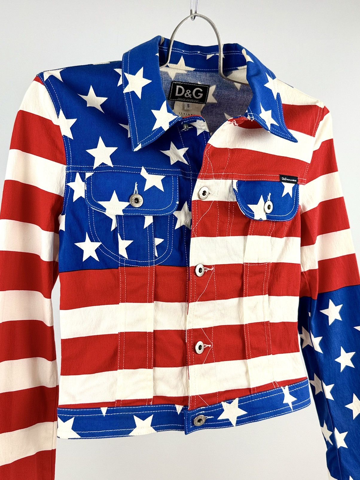 Dolce & Gabbana Dolce & Gabbana - 2000’s - Iconic - American Print - Jacket Size S / US 4 / IT 40 - 4 Thumbnail