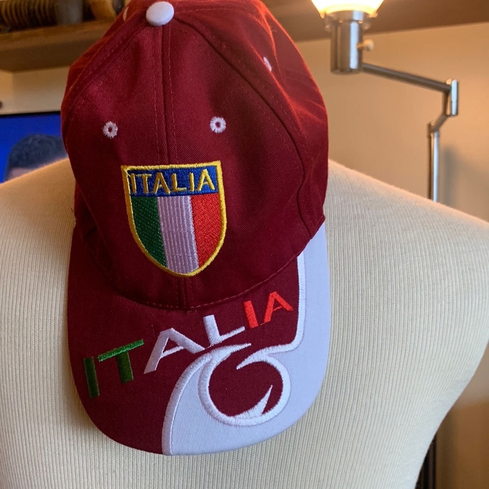 Vintage Italia Italy Soccer Futbol trucker baseball hat Size ONE SIZE - 2 Thumbnail