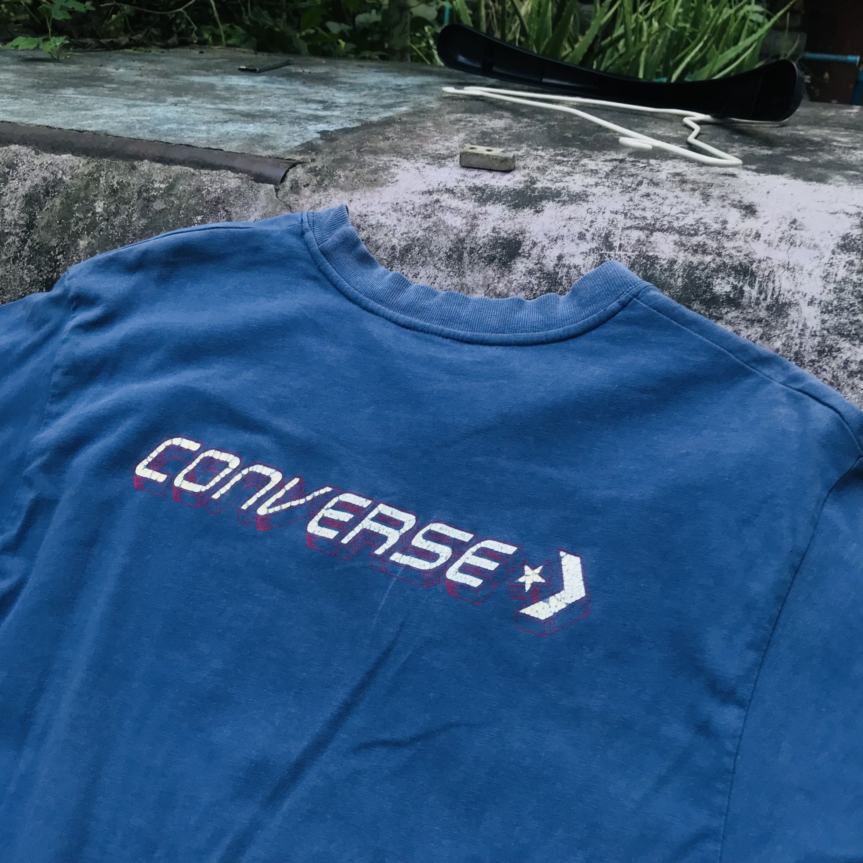 Converse × Vintage Vintage Converse Reflective Graphic Tee Size US S / EU 44-46 / 1 - 6 Thumbnail