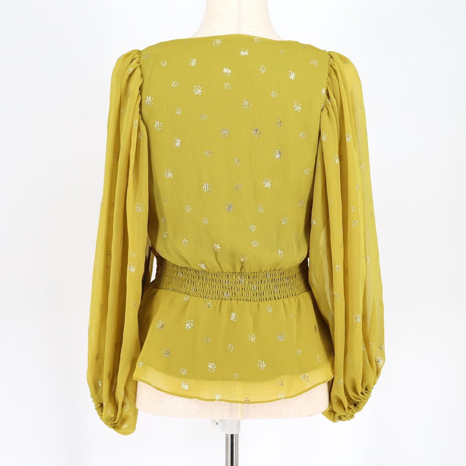 Vince Camuto Vince Camuto Women's Smocked-Hem Puff-Sleeve Blouse Size XS Size XS / US 0-2 / IT 36-38 - 4 Thumbnail
