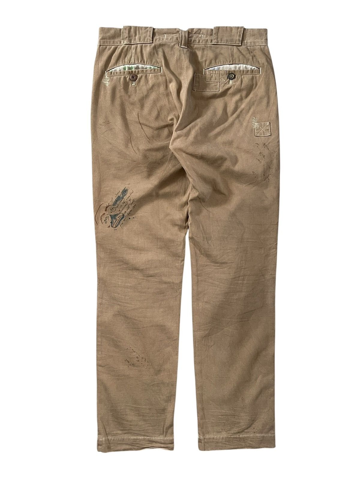 Polo Ralph Lauren Vintage Polo Ralph Lauren ‘Built Well” Printed Chinos Size US 33 - 2 Thumbnail
