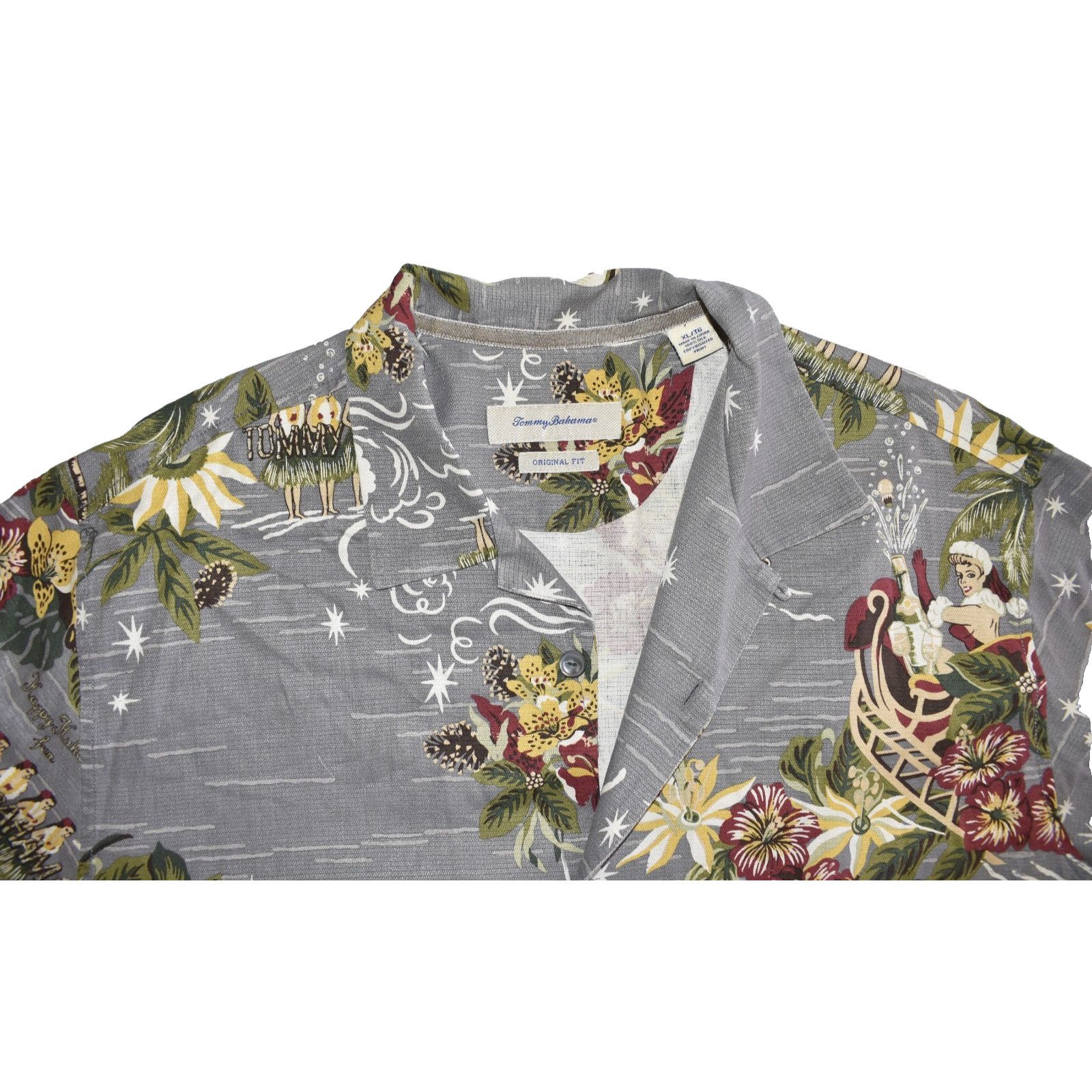 Tommy Bahama NEW TOMMY BAHAMA 100% Silk Merry Kitschmas Camp Shirt Sz XL Size US XL / EU 56 / 4 - 3 Thumbnail