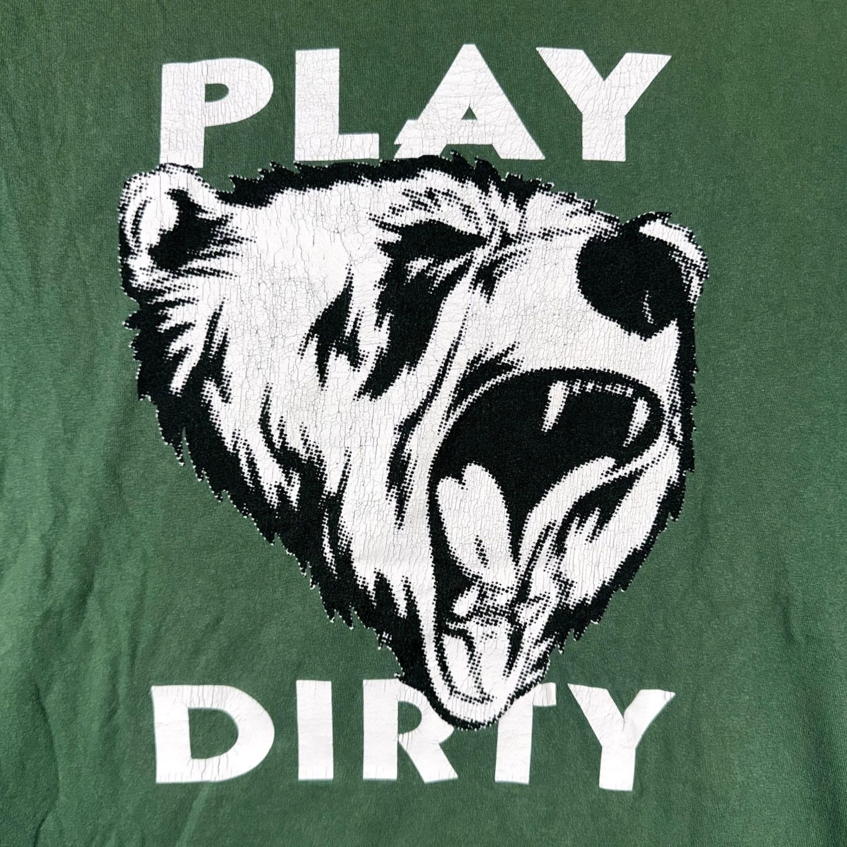 Undefeated Undefeated Shirt Mens Large Green Play Dirty Bear Crewneck Short Sleeve Tee Size US L / EU 52-54 / 3 - 5 Thumbnail