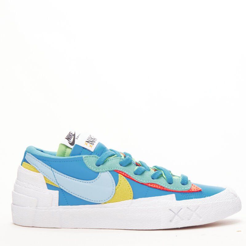 Nike new SACAI KAWS Nike Blazer Low neptune blue mid sneaker EU5 EU37.5 DM7901 400 Size US 5 / IT 35 - 1 Thumbnail