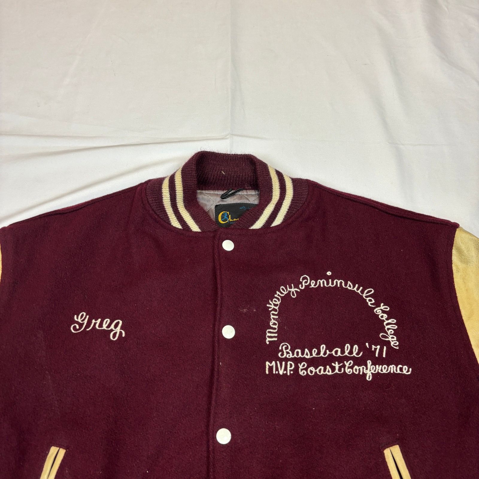 Champion Vintage 60s 1971 Champion Running Man Varsity Jacket XL Size US XL / EU 56 / 4 - 3 Thumbnail