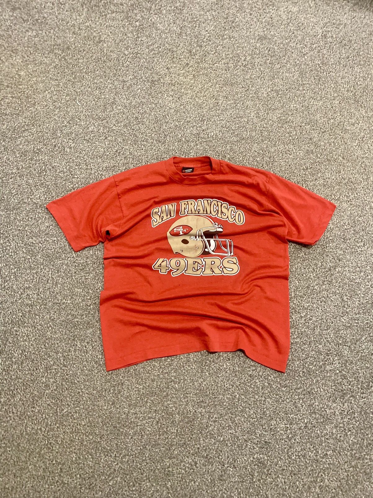 NFL Vintage San Francisco 49ers Single Stitch Printed Tshirt Size US XL / EU 56 / 4 - 1 Thumbnail