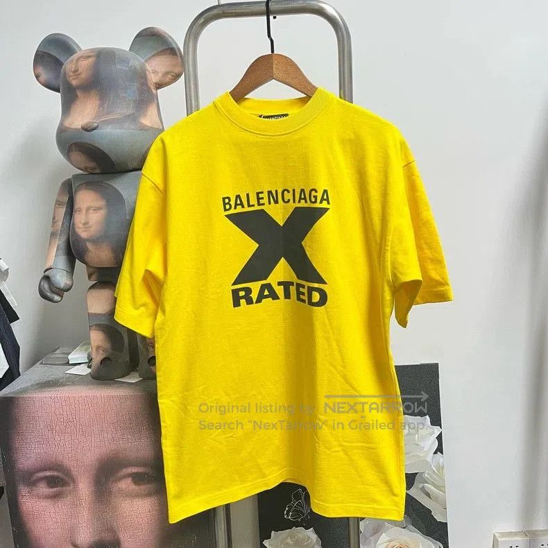 Balenciaga Balenciaga Printed Logo Short Sleeve Tee. Size US XXS / EU 40 - 1 Thumbnail