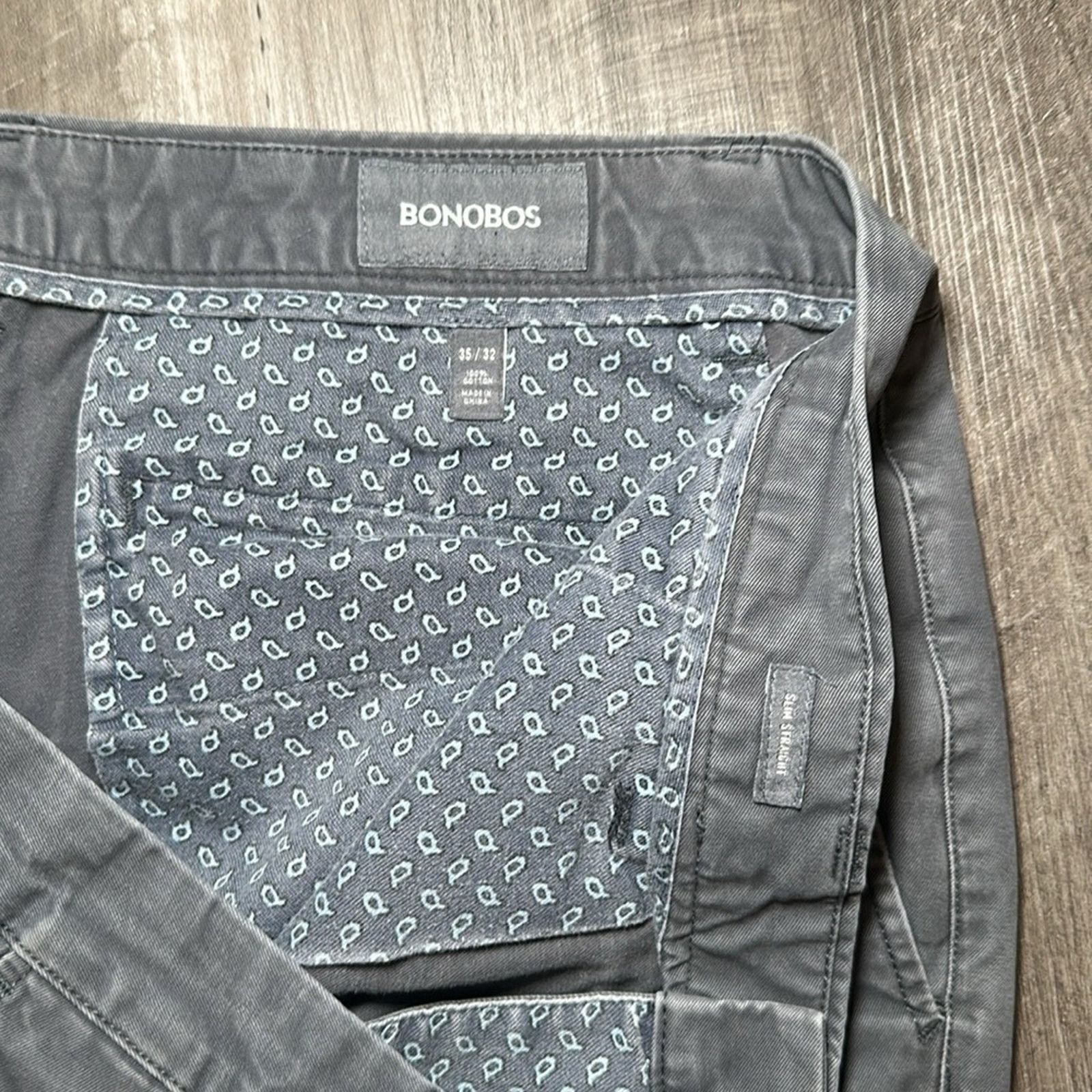 Bonobos Bonobos Slim Straight Chinos - 35x32 Size US 35 - 7 Thumbnail