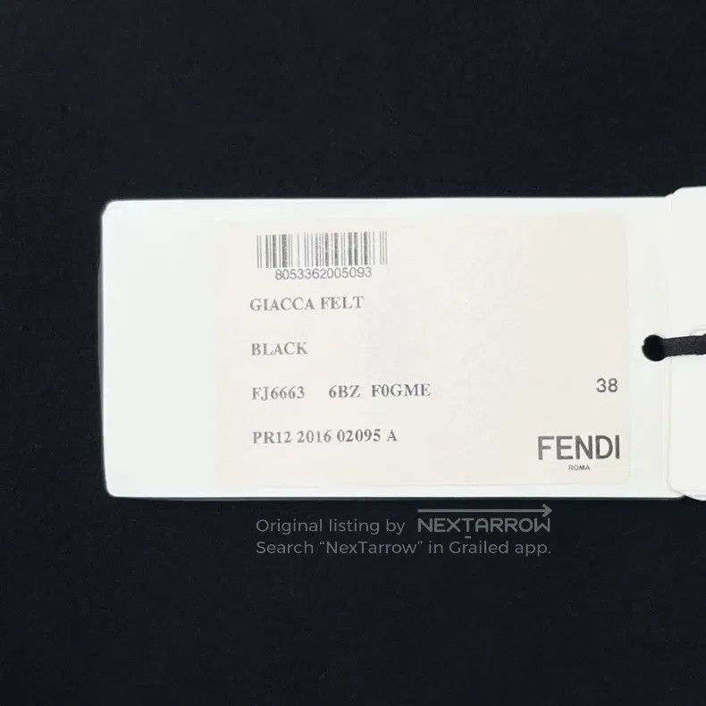 Fendi Fendi Black Rhinestone Furry Little Monster Wool Leather B Size XS / US 0-2 / IT 36-38 - 6 Thumbnail