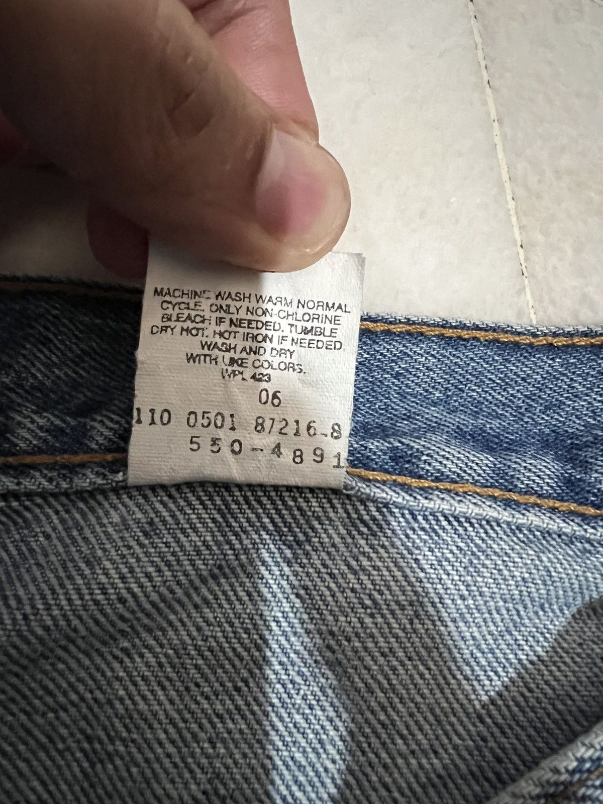 Levi's 90’s Levis 550 Faded Mud Wash Jean Size US 32 / EU 48 - 20 Thumbnail