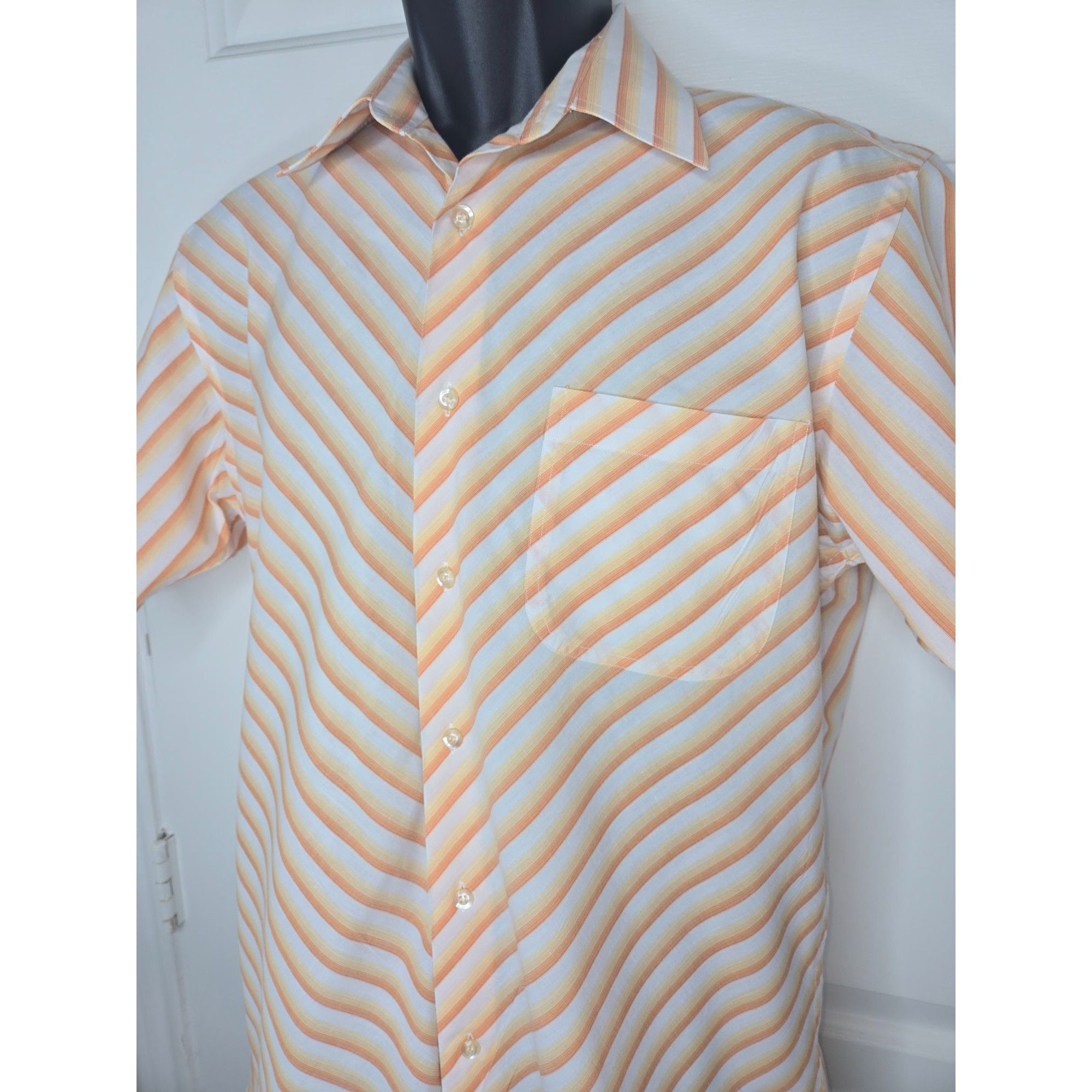 Other Giorgio Ebenni Mens Short Sleeve Striped Shirt Medium Size US M / EU 48-50 / 2 - 4 Thumbnail