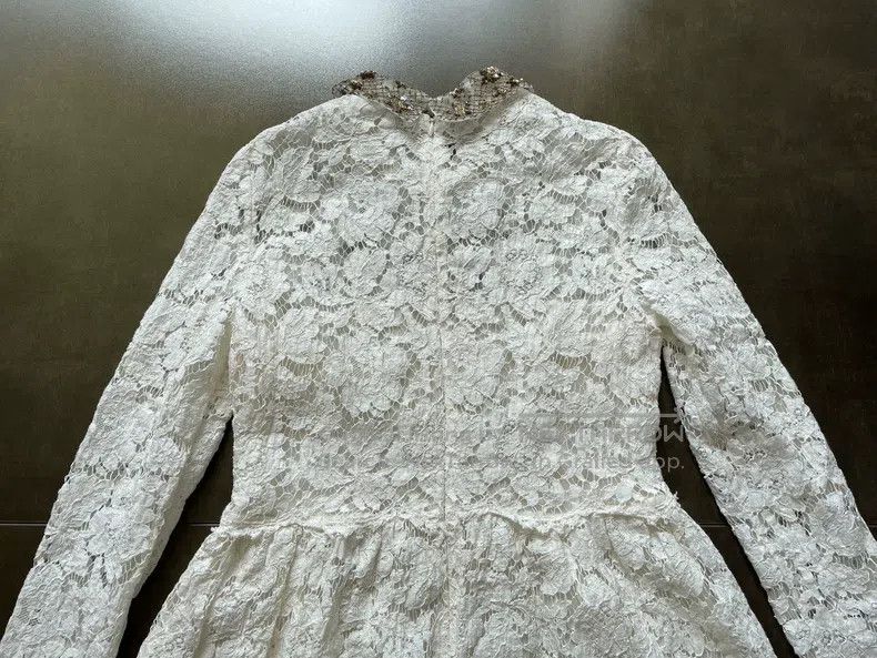 Valentino Valentino Gold thread star studded beaded lace dress Size S / US 4 / IT 40 - 6 Thumbnail