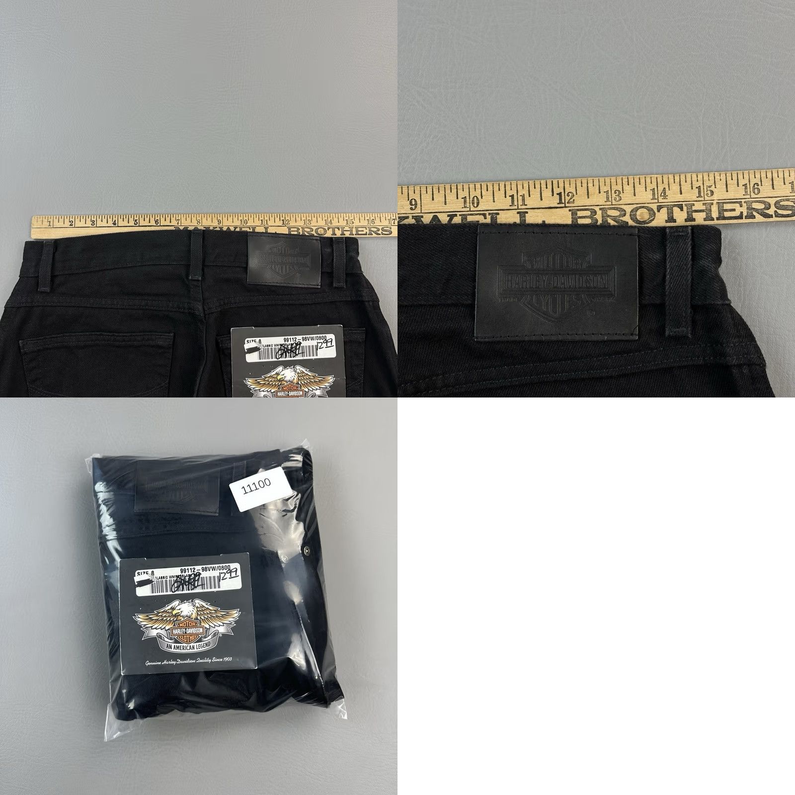 Harley Davidson VINTAGE Harley-Davidson Jeans Womens 8 30x31 Black Denim Classic Straight Biker Jeans Womens 8 Black Denim Classic Straight Biker Size 30" / US 8 / IT 44 - 9 Thumbnail
