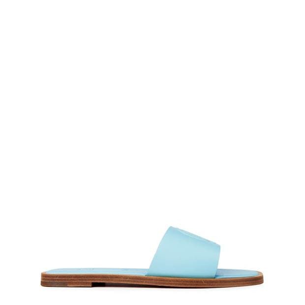 Christian Louboutin Cl Embossed Leather Mules Size US 6 / IT 36 - 1 Thumbnail