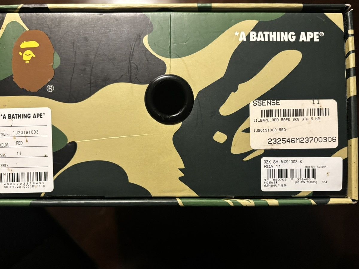Bape A Bathing Ape Bape SK8 Sta Size US 11 / EU 44 - 19 Thumbnail