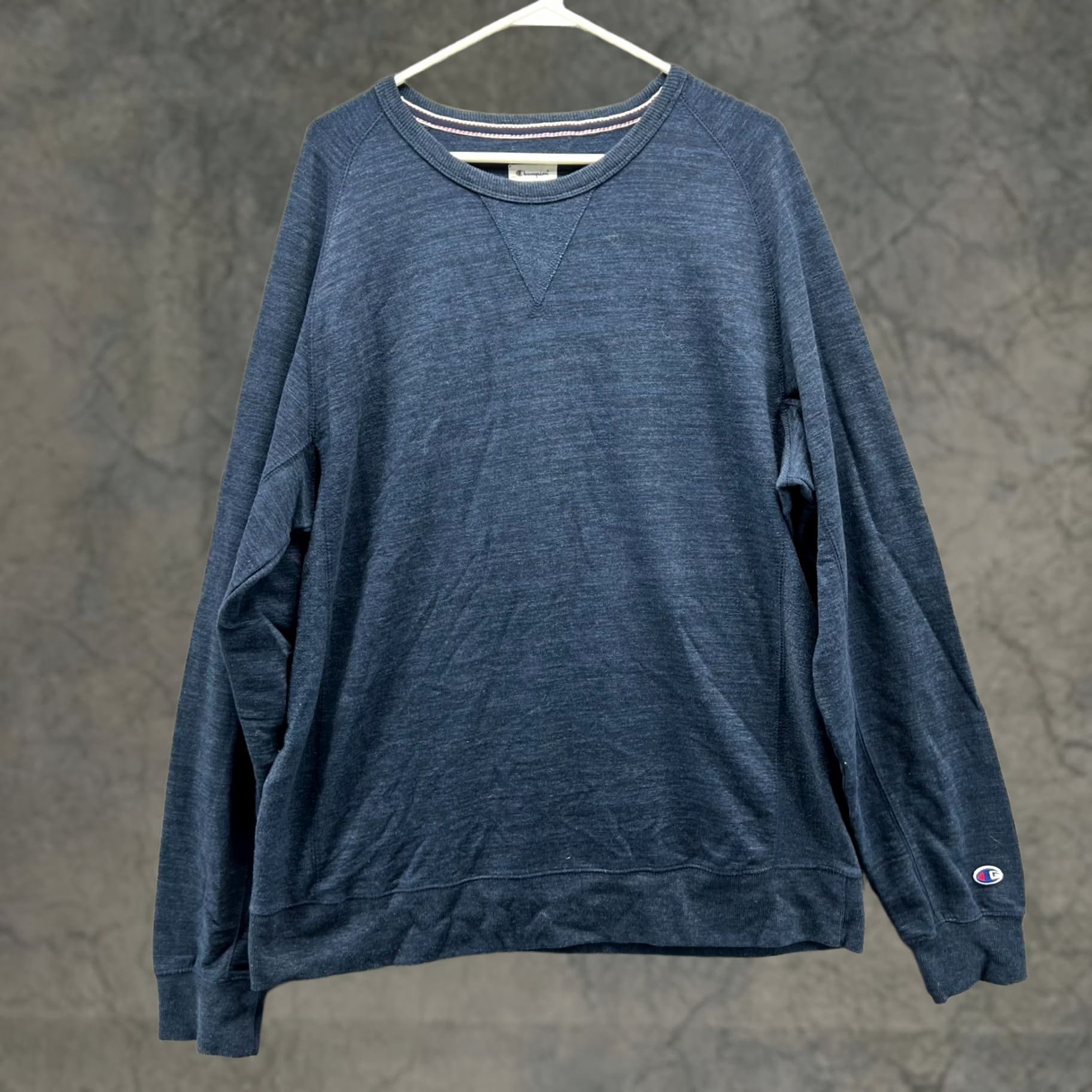 Champion VINTAGE Champion Pullover Men XL Heather Blue Crewneck Fleece Sweatshirt Sweater Size US XL / EU 56 / 4 - 1 Thumbnail