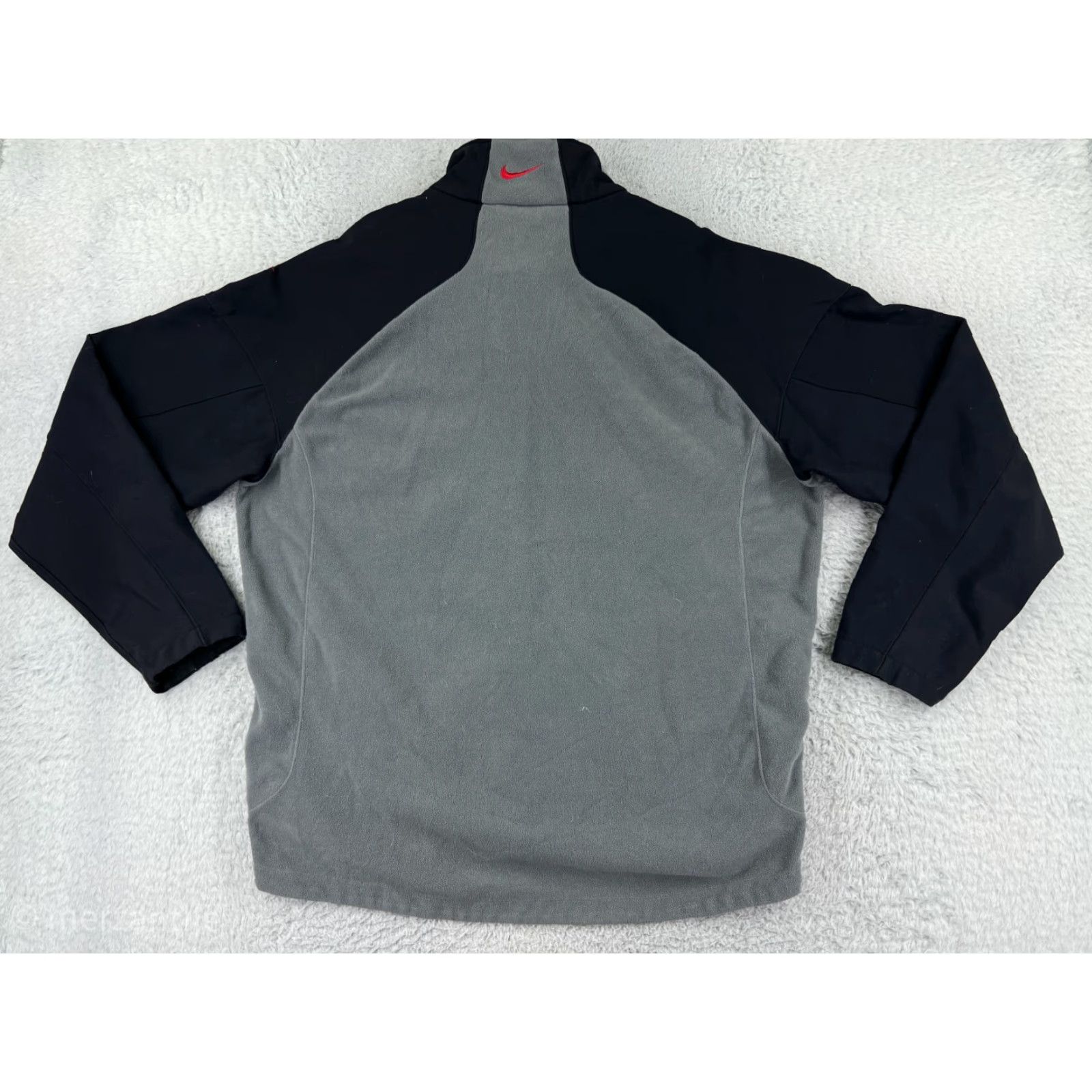 Nike Nike Jacket Mens XL Gray Black Full Zip Polyester Fleece Mock Neck Outdoor American Adventure Size US XL / EU 56 / 4 - 2 Thumbnail