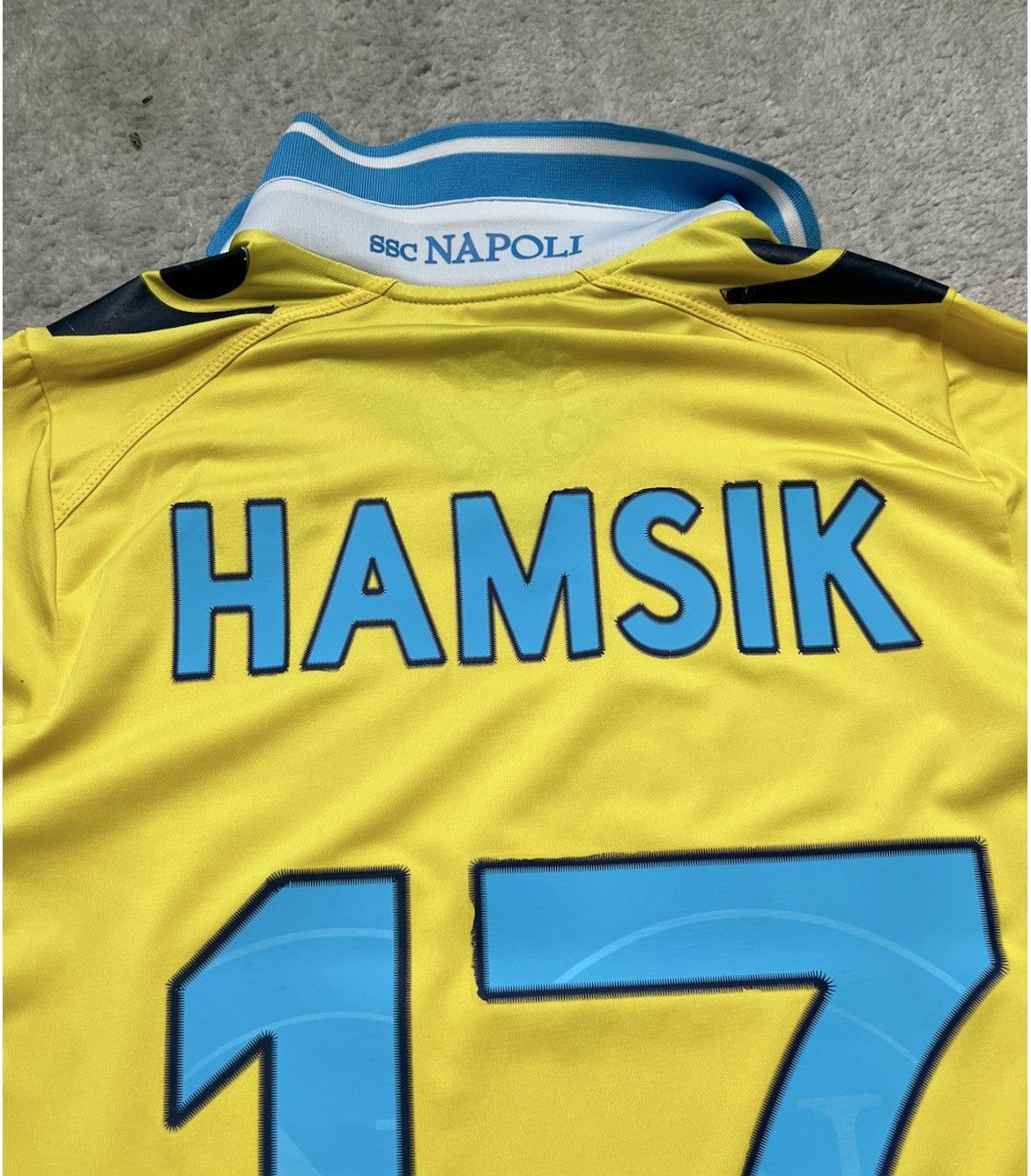 Macron Vintage Jersey Longsleeve Napoli Hamsik Macron 2009 Yellow Size US S / EU 44-46 / 1 - 3 Thumbnail