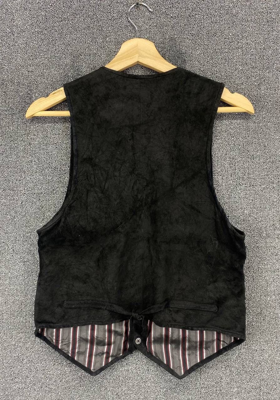 Leather Vintage Fiorucci Striped Leather Vest Size XS / US 0-2 / IT 36-38 - 6 Thumbnail