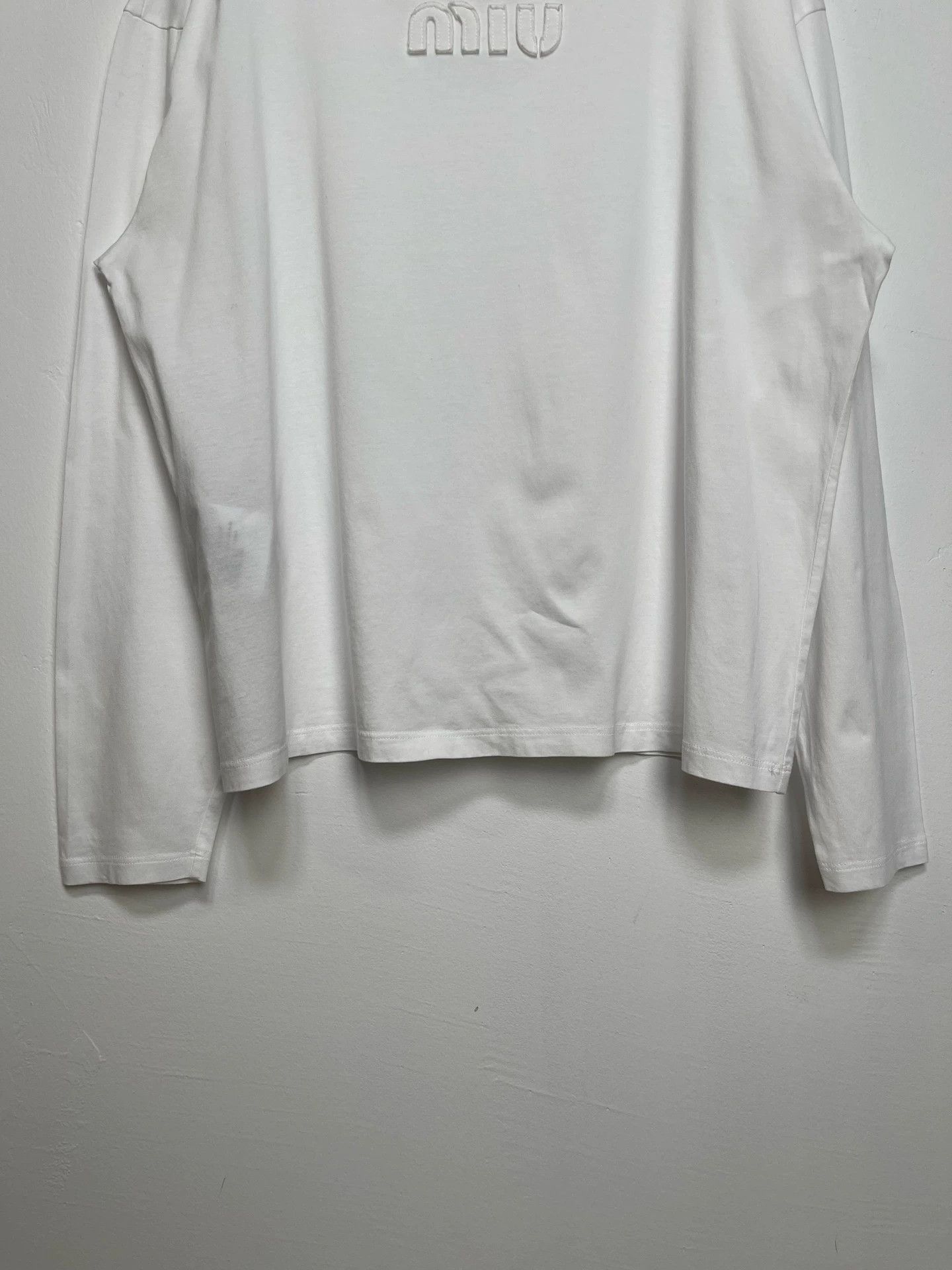 Miu Miu MIU MIU logo patch long sleeve women's Size S / US 4 / IT 40 - 4 Thumbnail
