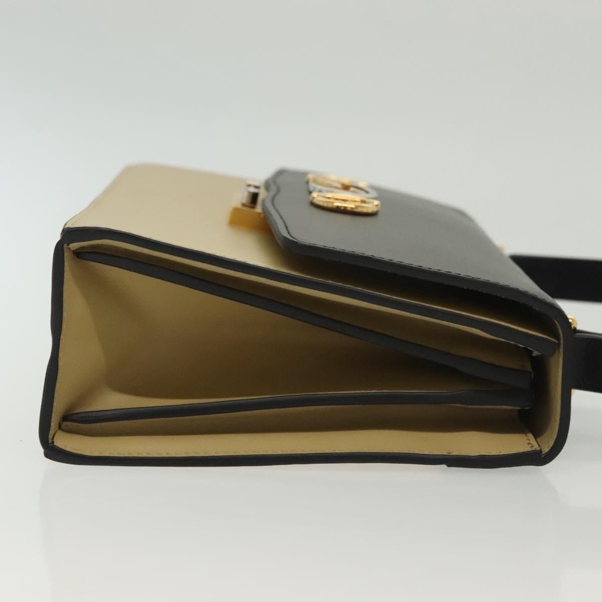 Gucci GUCCI Horsebit Zumi Shoulder Bag Leather Beige Gold Silver Size ONE SIZE - 4 Thumbnail