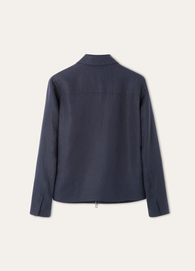 Loro Piana o1w1db10226 FAP2301 Maurin Blouson Jacket in Blue Size US M / EU 48-50 / 2 - 6 Thumbnail