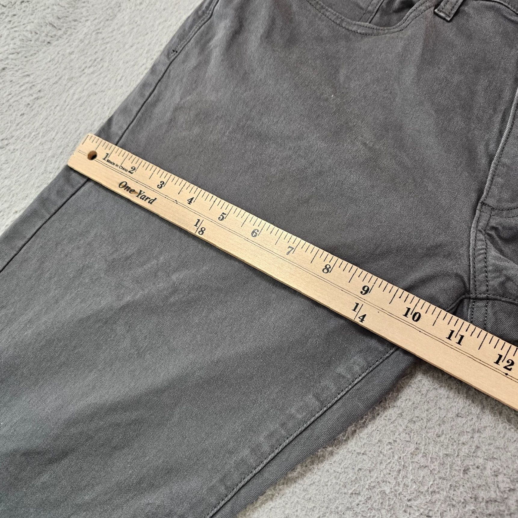 Flint And Tinder Flint and Tinder Jeans Mens Slim Tapered 31x30 Grey Denim Zip Button 5-Pocket City Preppy Modern Stretch Size US 31 - 5 Thumbnail