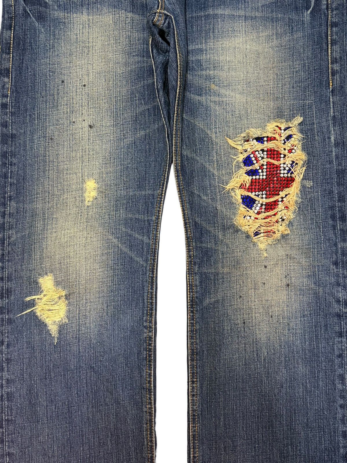 Ksubi Vintage Japanese Brand Rusty Wash Distress Loose Jeans Size US 35 - 3 Thumbnail