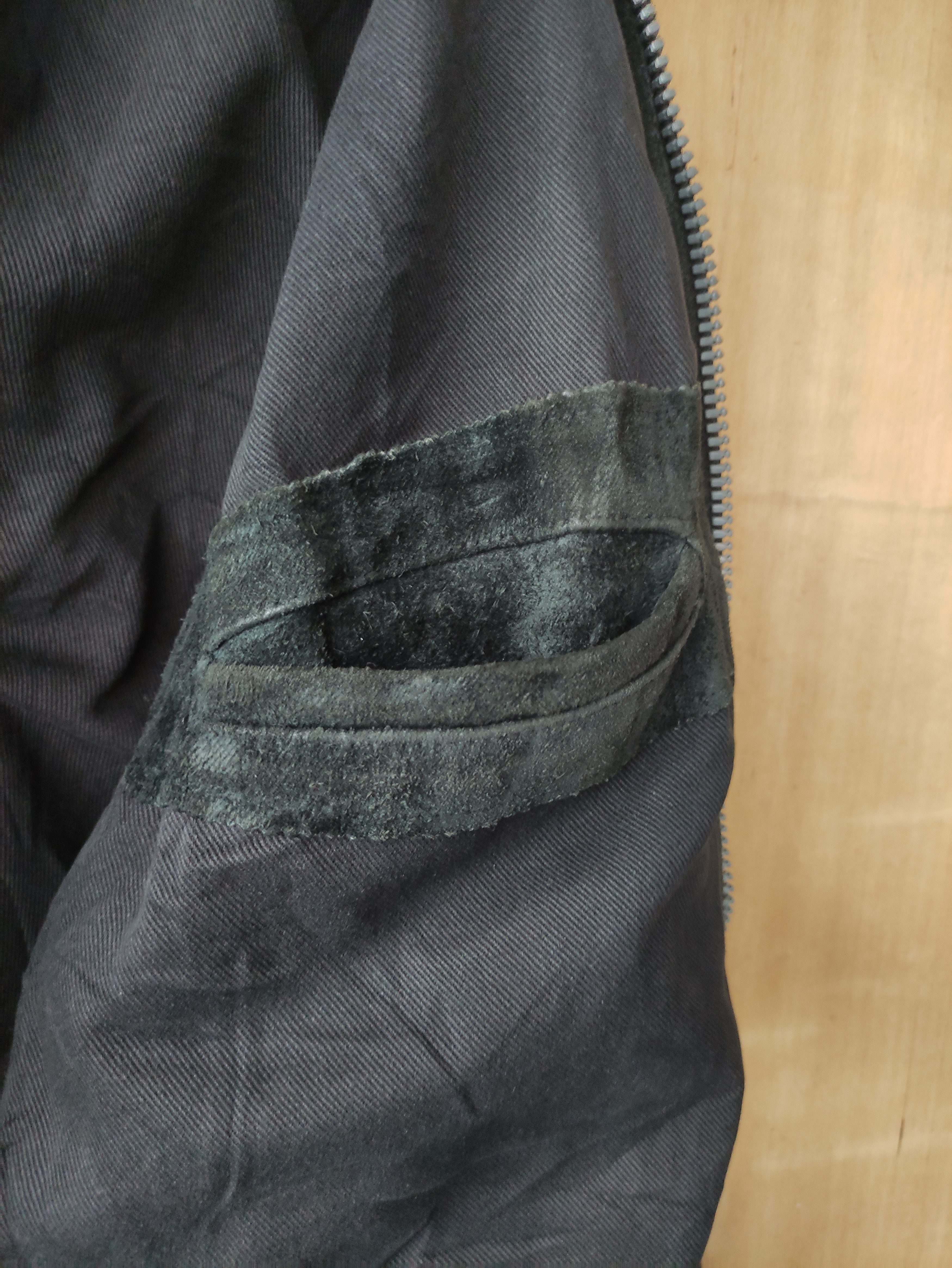 Vintage 80's CHIPIE SUEDE LEATHER BOMBER JACKET RIRI ZIPPER Size US M / EU 48-50 / 2 - 7 Thumbnail
