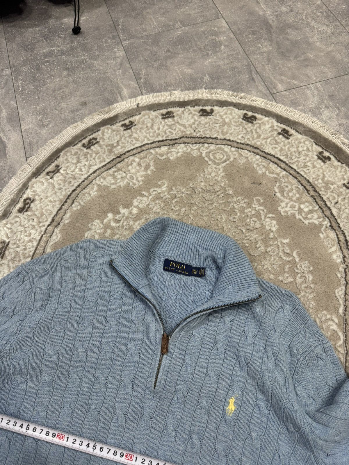 Polo Ralph Lauren Vintage 90S 1/3 Polo Ralph Lauren PRL Zip Knited Sweater Size US L / EU 52-54 / 3 - 5 Thumbnail