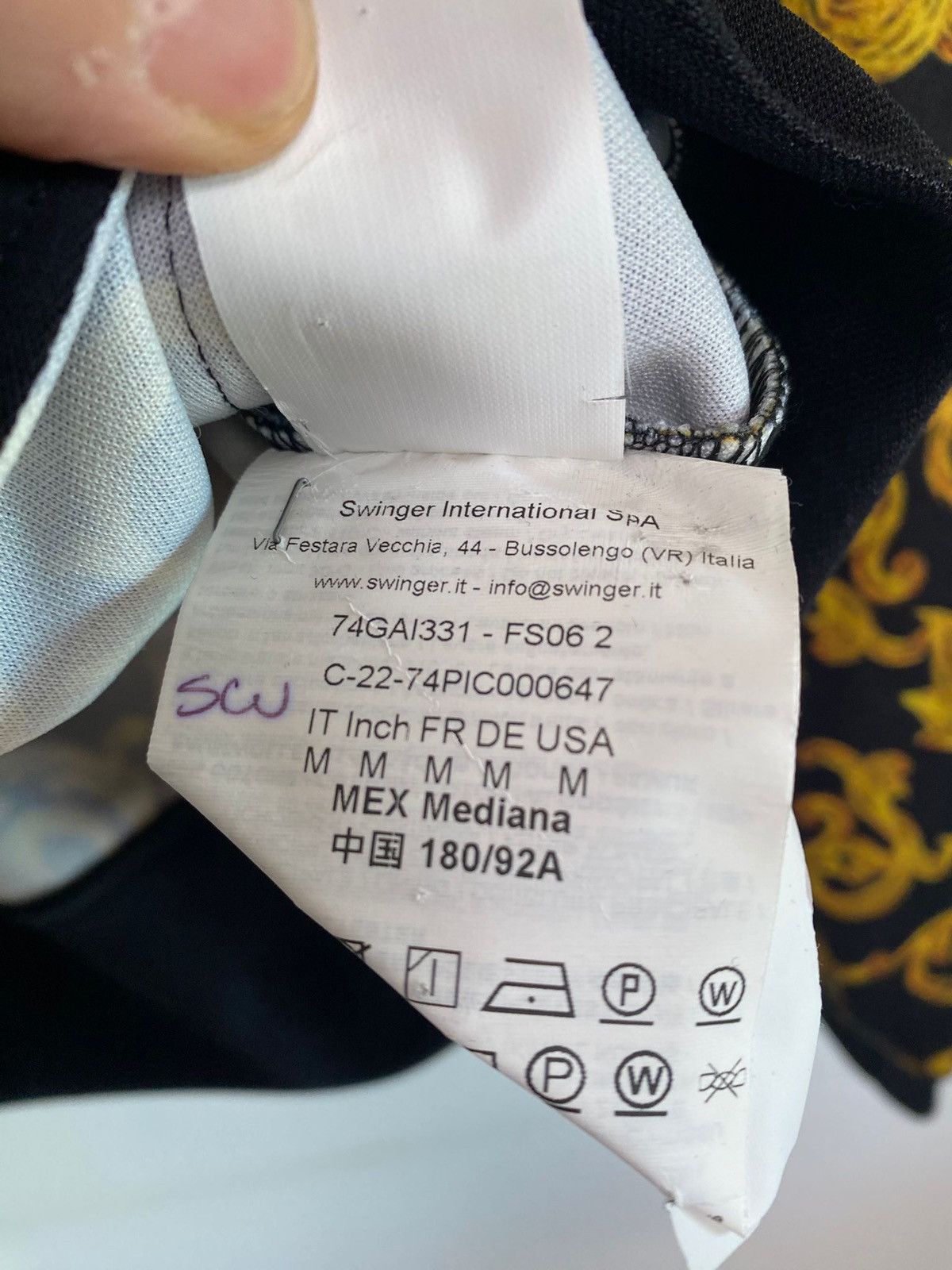 Versace Jeans Couture Versace Jeans zip-up sweatshirt Culture size M black gold, Size US M / EU 48-50 / 2 - 7 Thumbnail