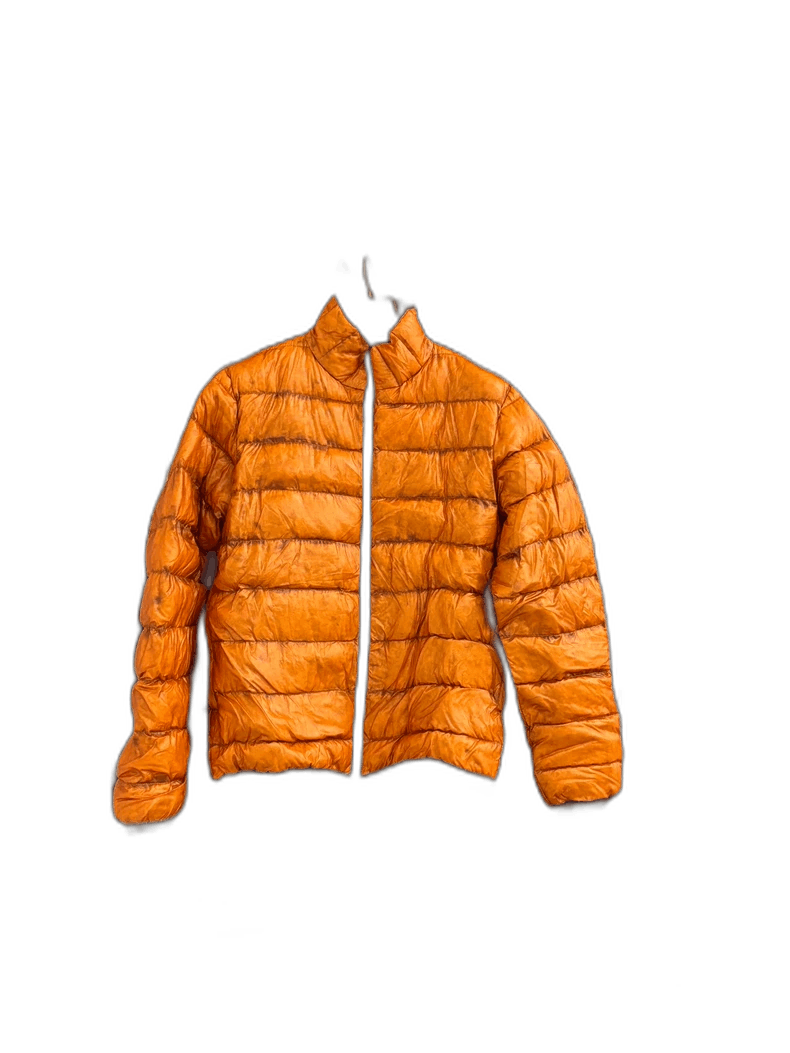 Dolce & Gabbana Orange Puffer Jacket with Half-Transparent Fabric Size US L / EU 52-54 / 3 - 1 Thumbnail
