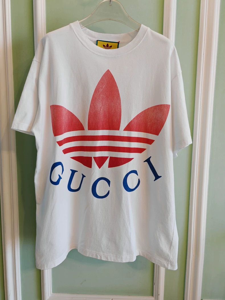 Gucci GucciAdi co-branded letter logo clover short-sleeved T-shir Size M / US 6-8 / IT 42-44 - 1 Thumbnail