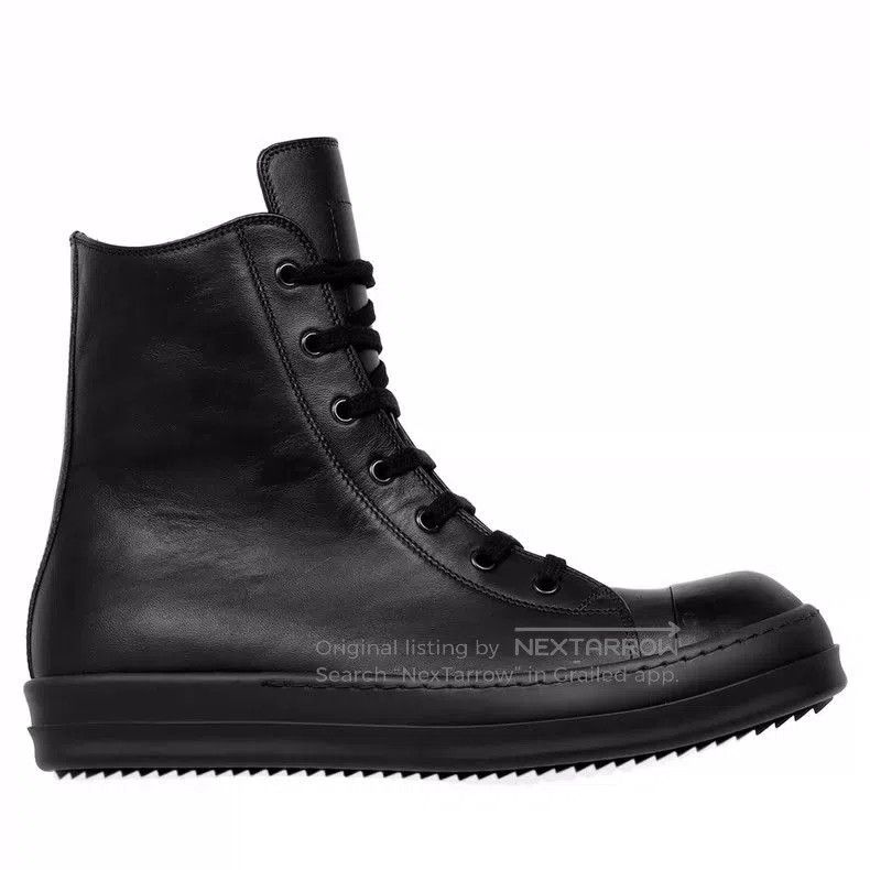 Rick Owens Rick Owens Black High Top Sneakers. Size US 10.5 / EU 43-44 - 8 Thumbnail