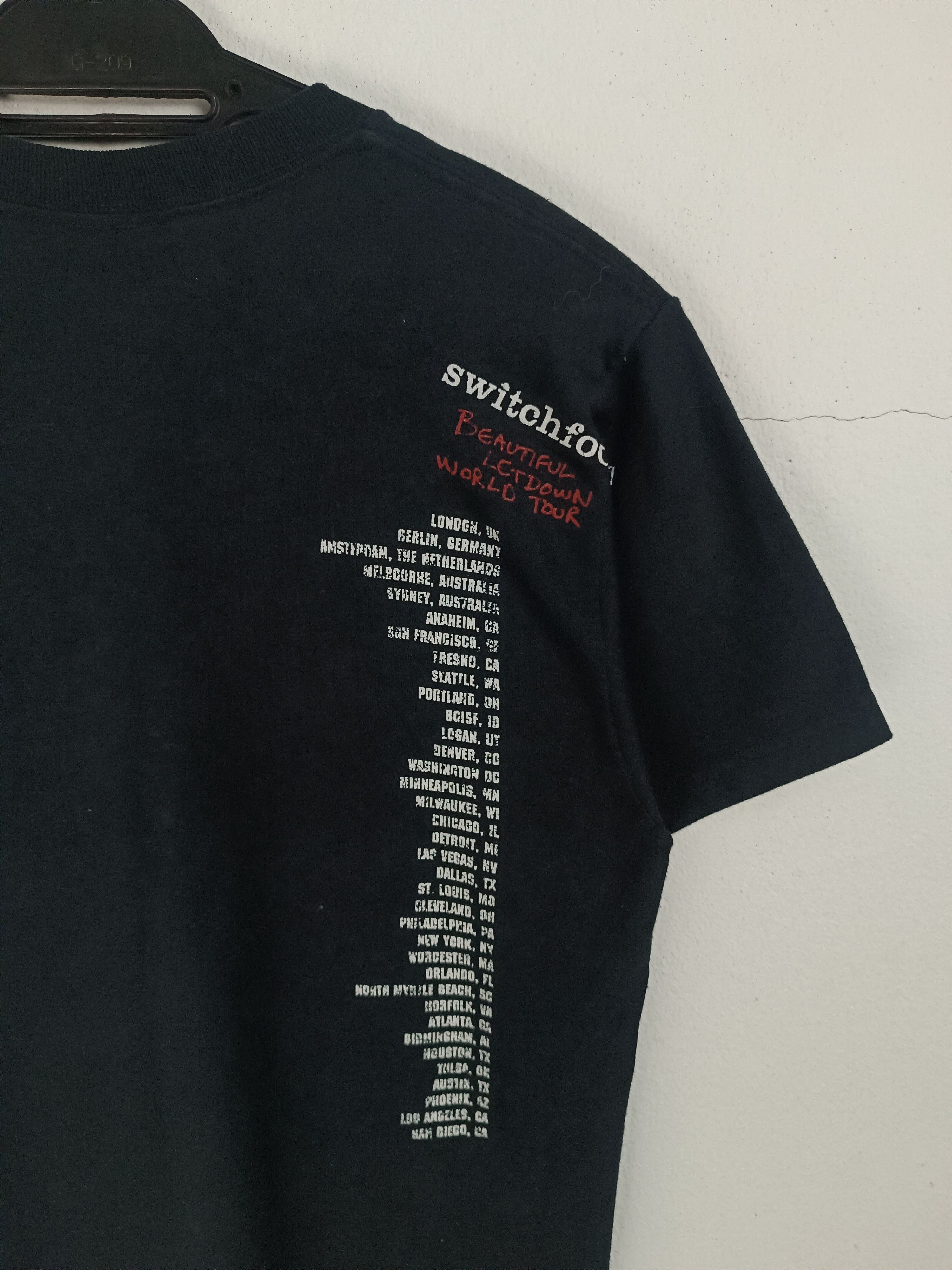 Band Tees VINTAGE 2000s SWITCHFOOT BEAUTIFUL LETDOWN WORLD TOUR Ts Y2K Size US S / EU 44-46 / 1 - 13 Thumbnail