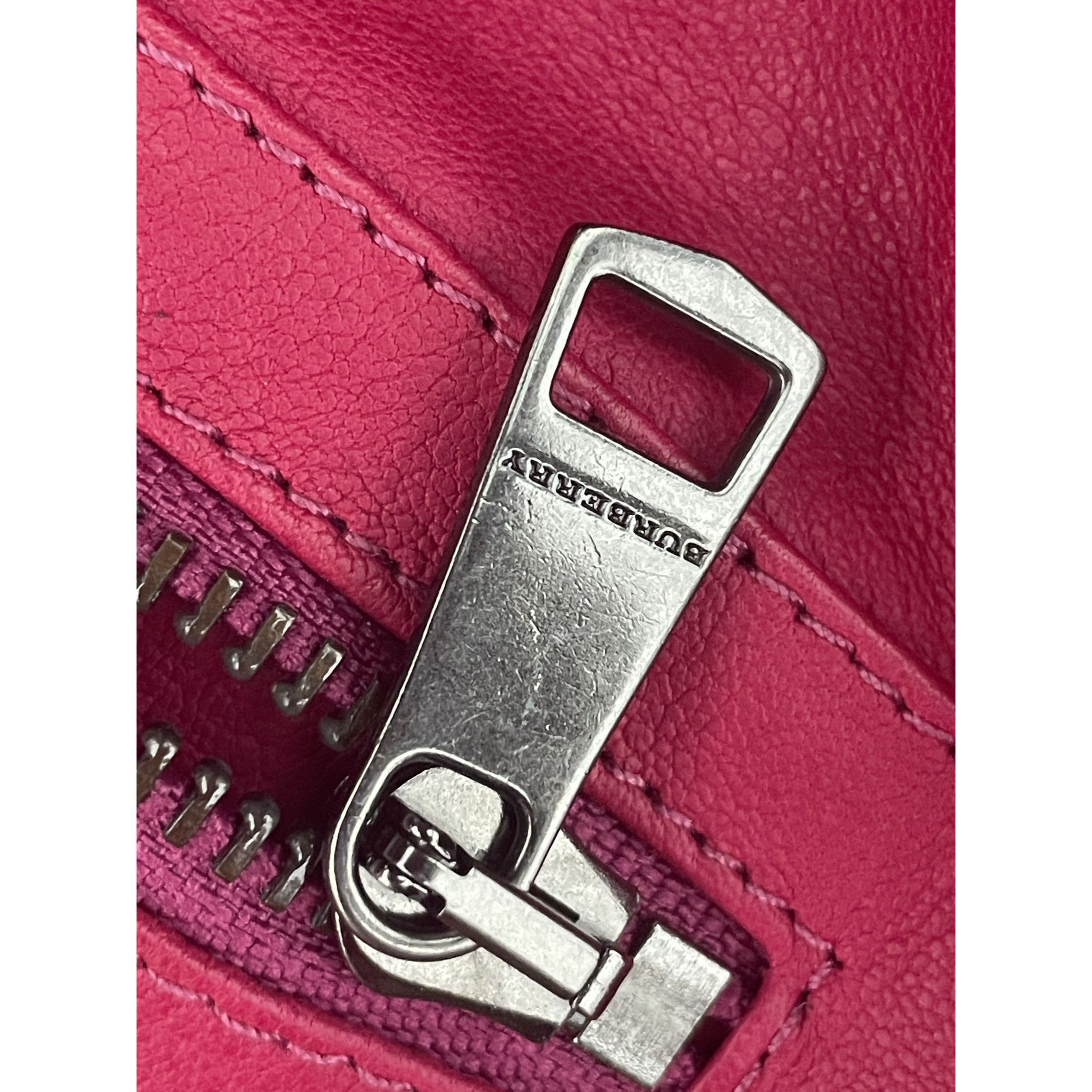 Burberry Burberry London Womens Cropped Pink Leather Double-Breasted Size M / US 6-8 / IT 42-44 - 11 Thumbnail