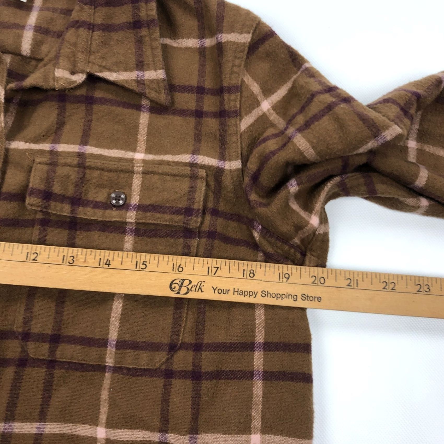 Vintage VINTAGE L.L.Bean Signature Archive Shirt Women M Brown Plaid Flannel Button-Up Size M / US 6-8 / IT 42-44 - 5 Thumbnail
