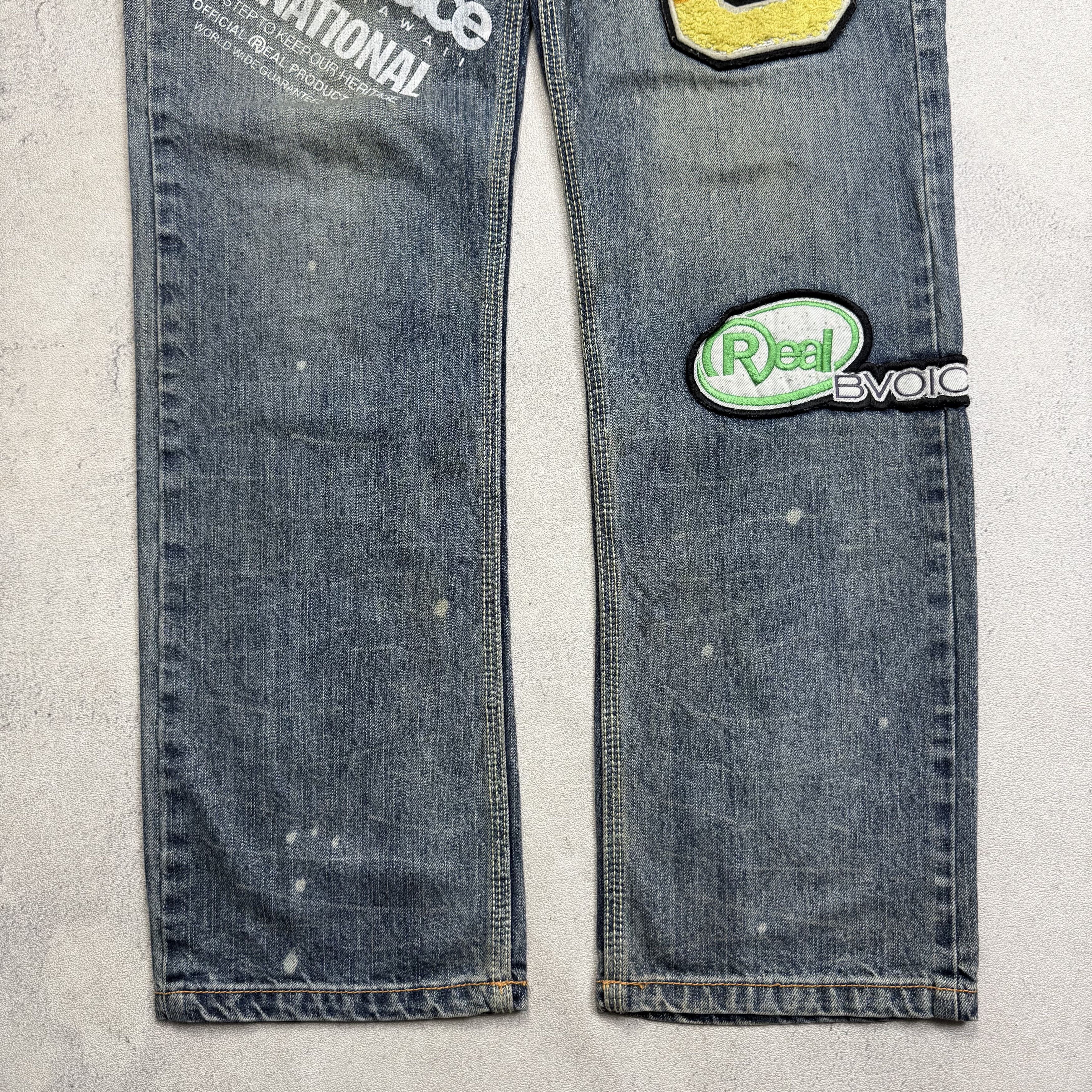 Vintage Real B Voice Patch Work Denim Size US 28 / EU 44 - 4 Thumbnail