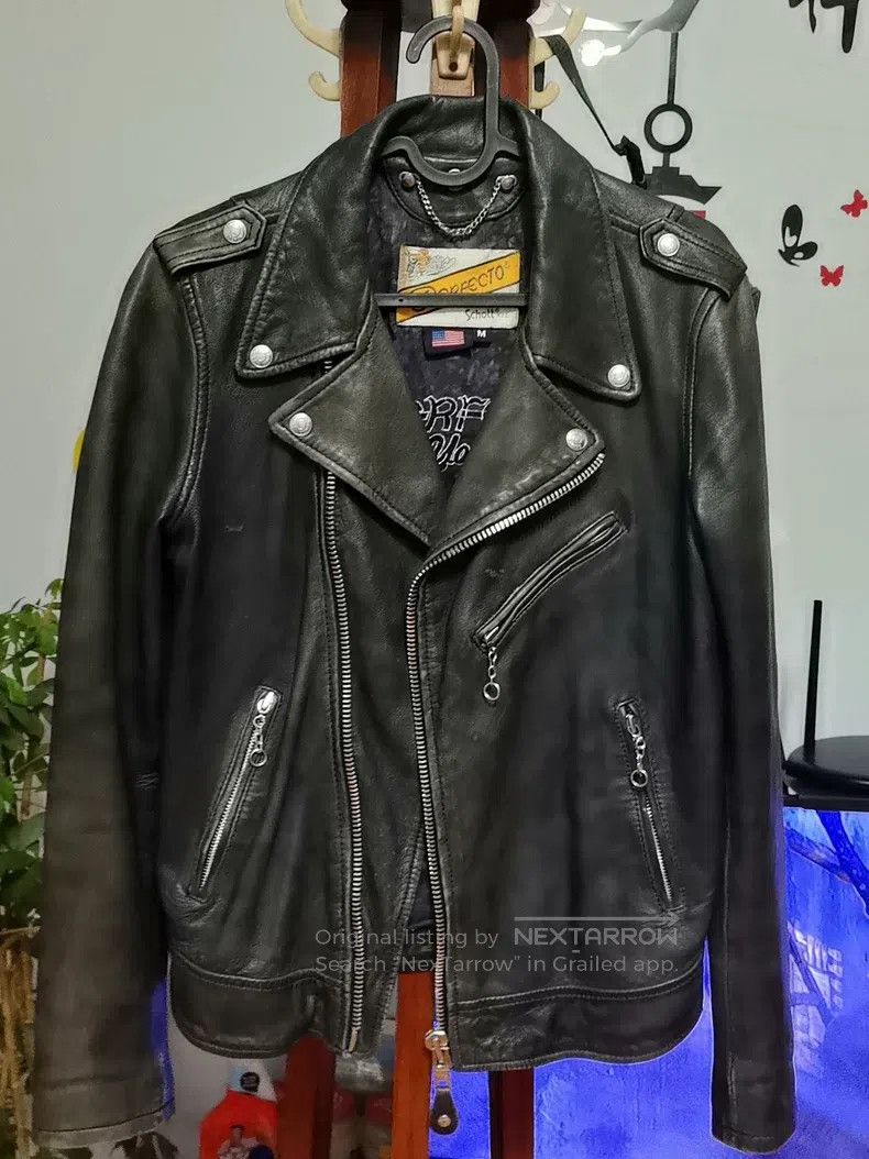 Schott Schott Motorcycle jacket leather jacket Size US M / EU 48-50 / 2 - 1 Thumbnail