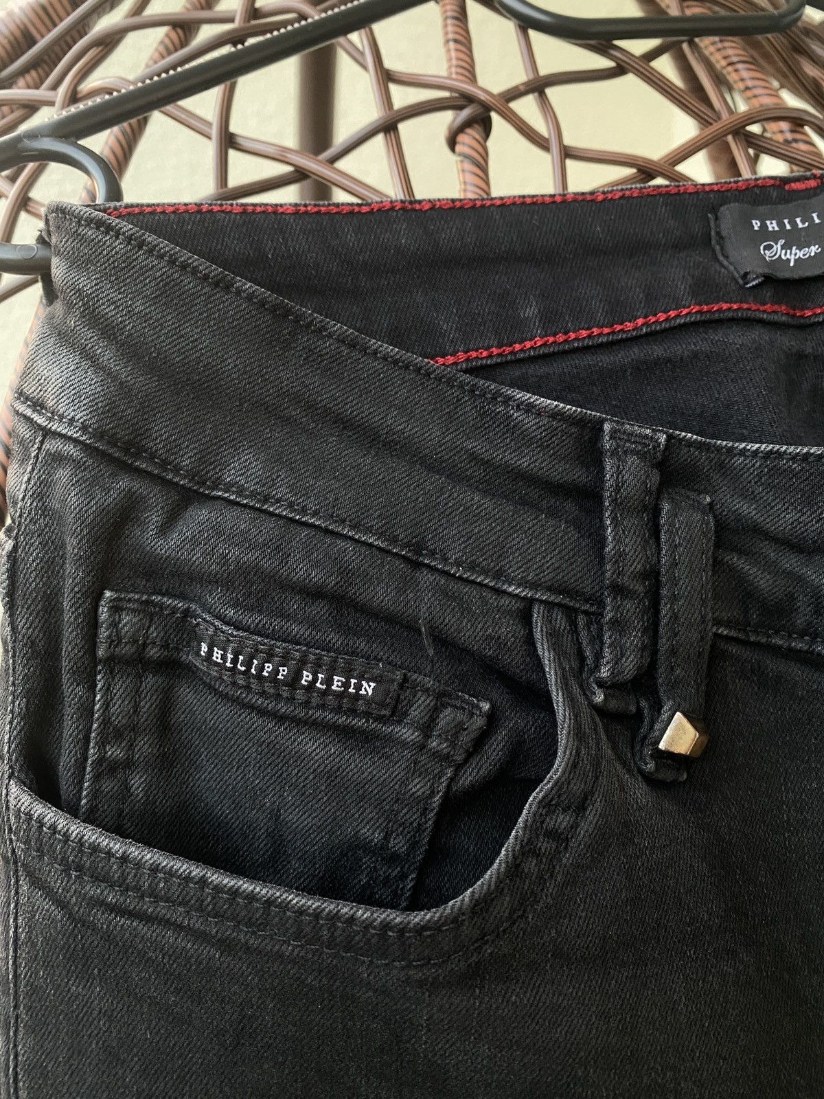 Philipp Plein Luxury philipp plein black denim trousers 2019 Size US 31 - 7 Thumbnail