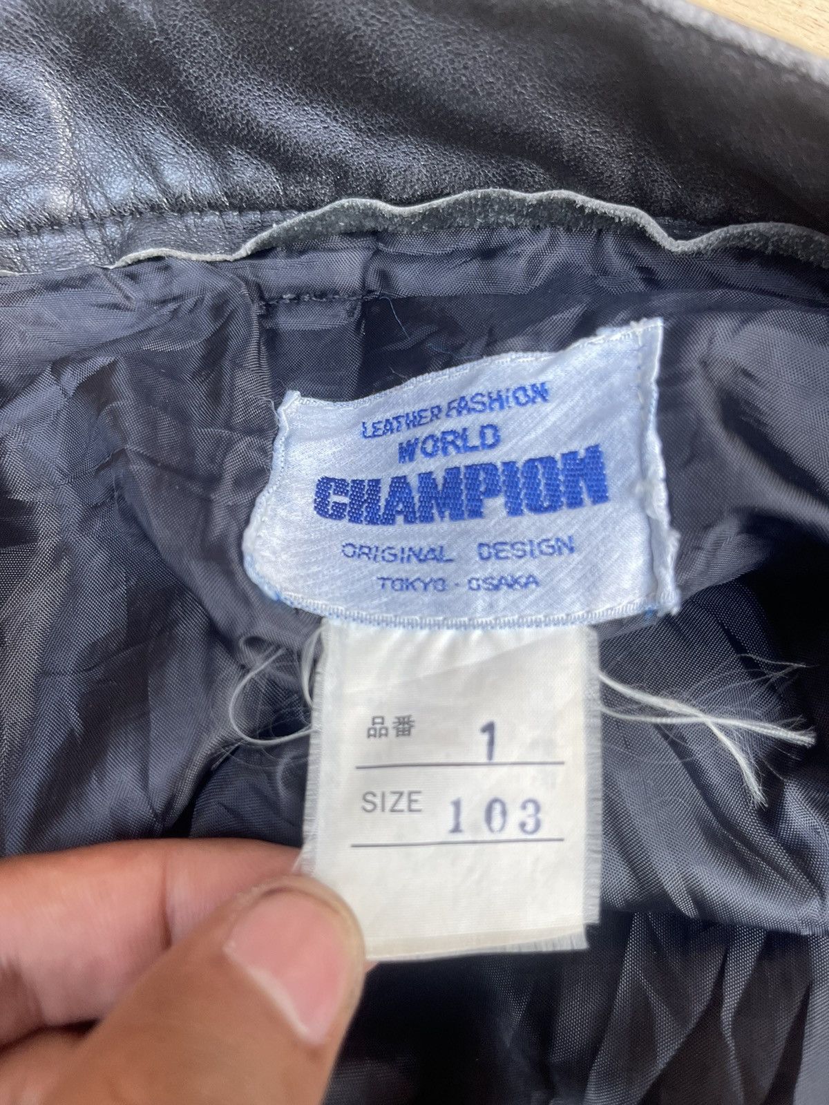 Champion Vintage 90s Champion Leather Pants Size US 38 / EU 54 - 4 Thumbnail