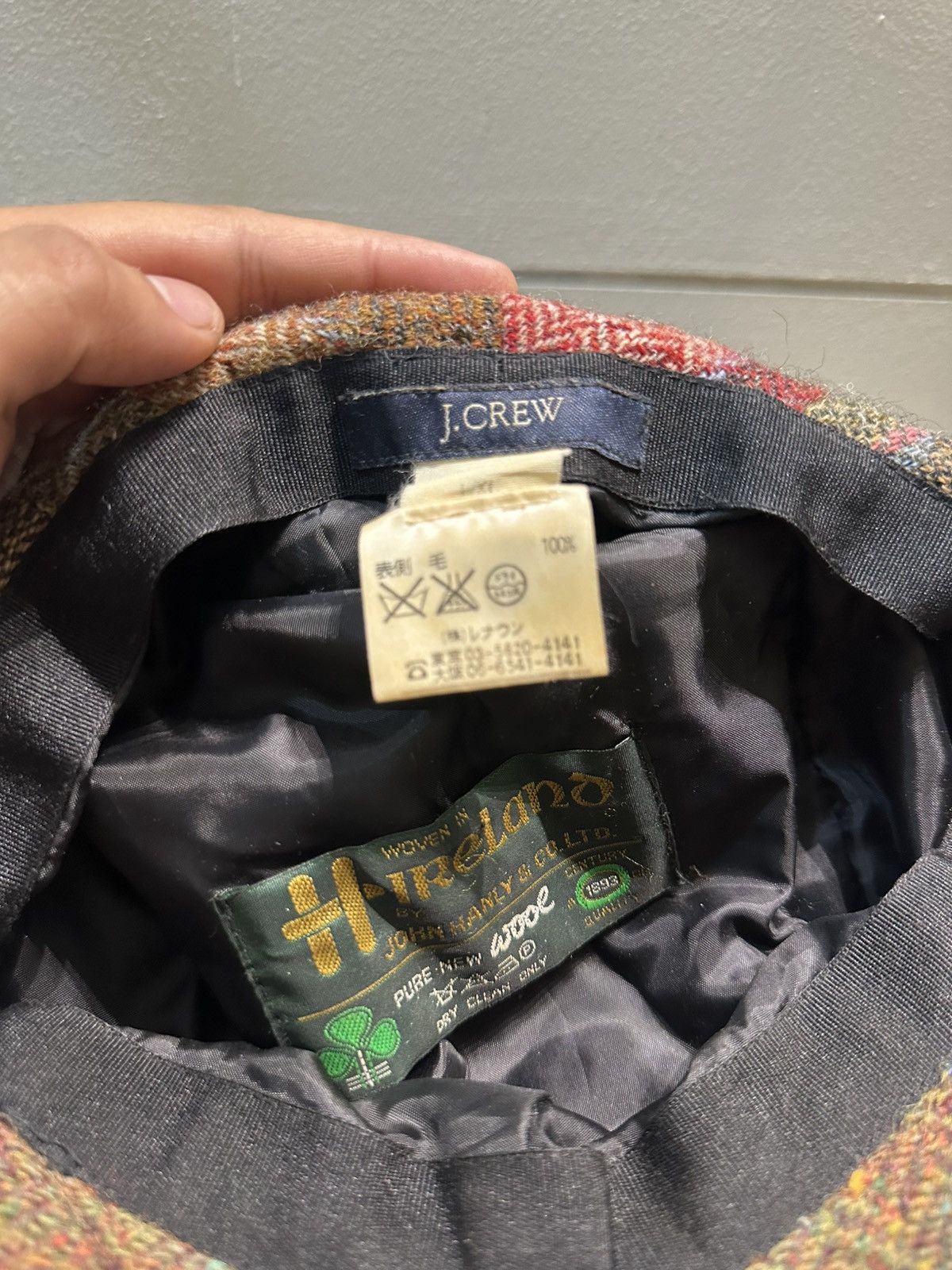J.Crew J.Crew x John Hanly&Co Patchwork Newsboy Wool Tweed Hats Size ONE SIZE - 5 Thumbnail