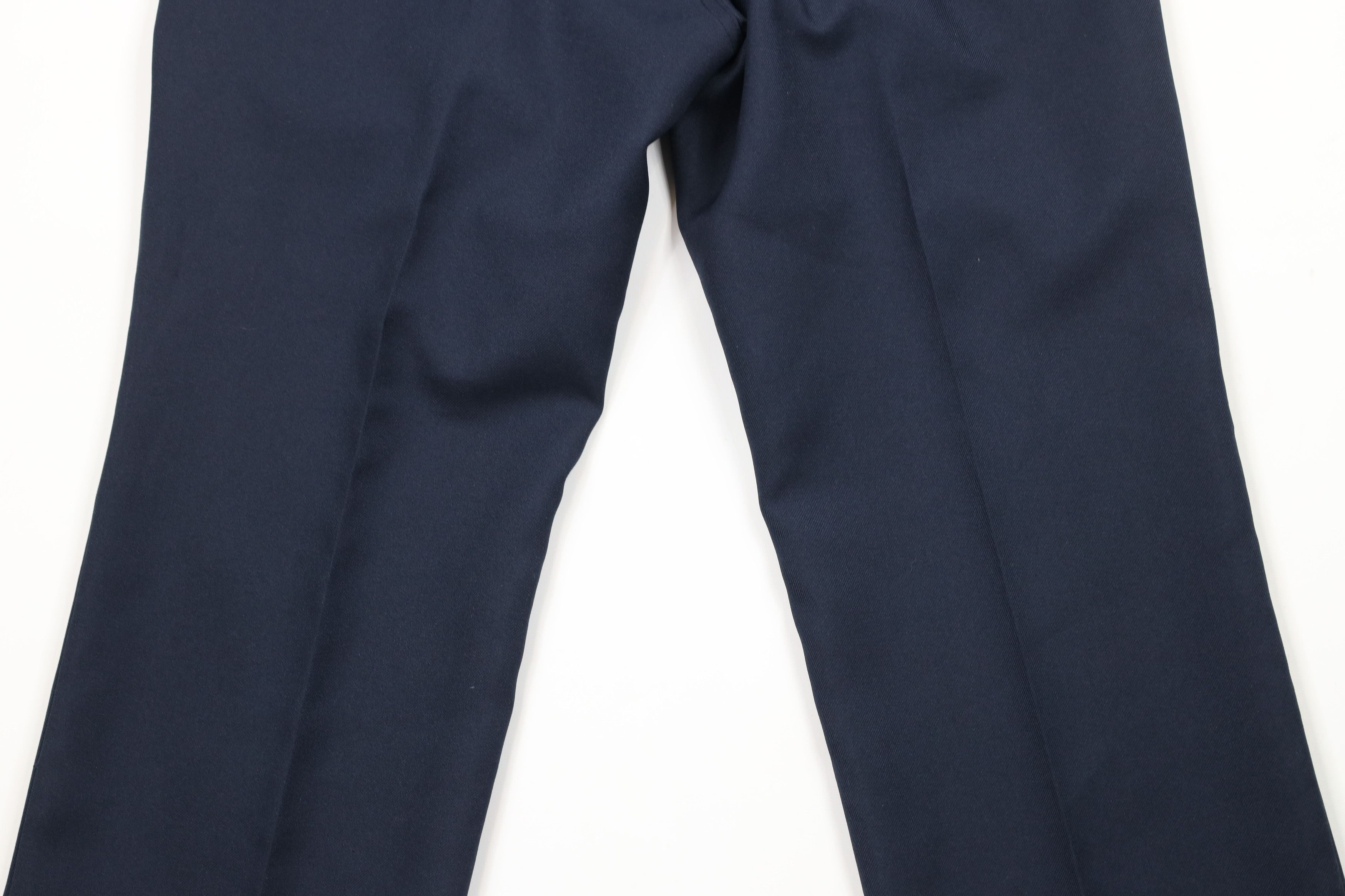 Vintage Vintage 90s Streetwear Knit Flared Wide Leg Chino Pants Navy Size US 33 - 11 Thumbnail