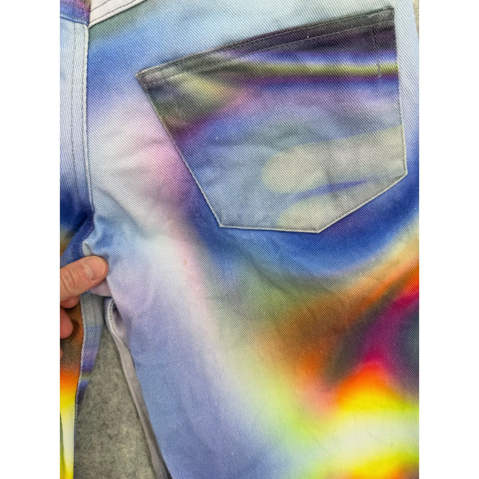 Tyler McGillivary Tyler McGillivary Marcel Tie Dye Psychedelic Jeans X-SMALL Size 24" / US 00 / IT 34 - 8 Thumbnail