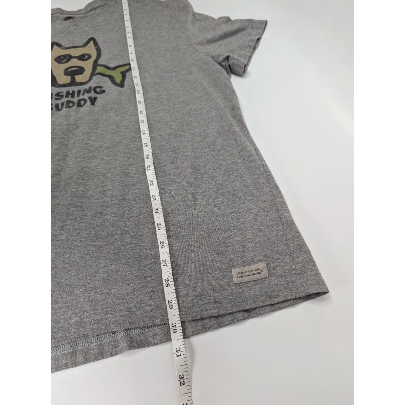 Life is Good Life is Good T Shirt Mens XL Grey Fishing Buddy Crusher Tee Casual Crew Neck Size US XL / EU 56 / 4 - 4 Thumbnail
