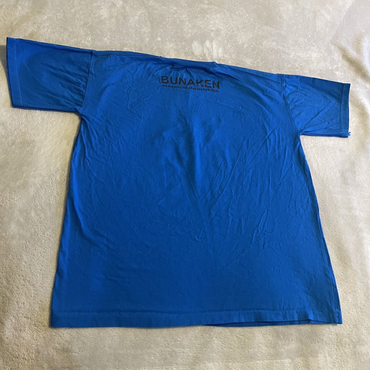 Other Indonesia Shirt Men XL Blue Streetwear Workout Crew Neck Tee Size US XL / EU 56 / 4 - 2 Thumbnail