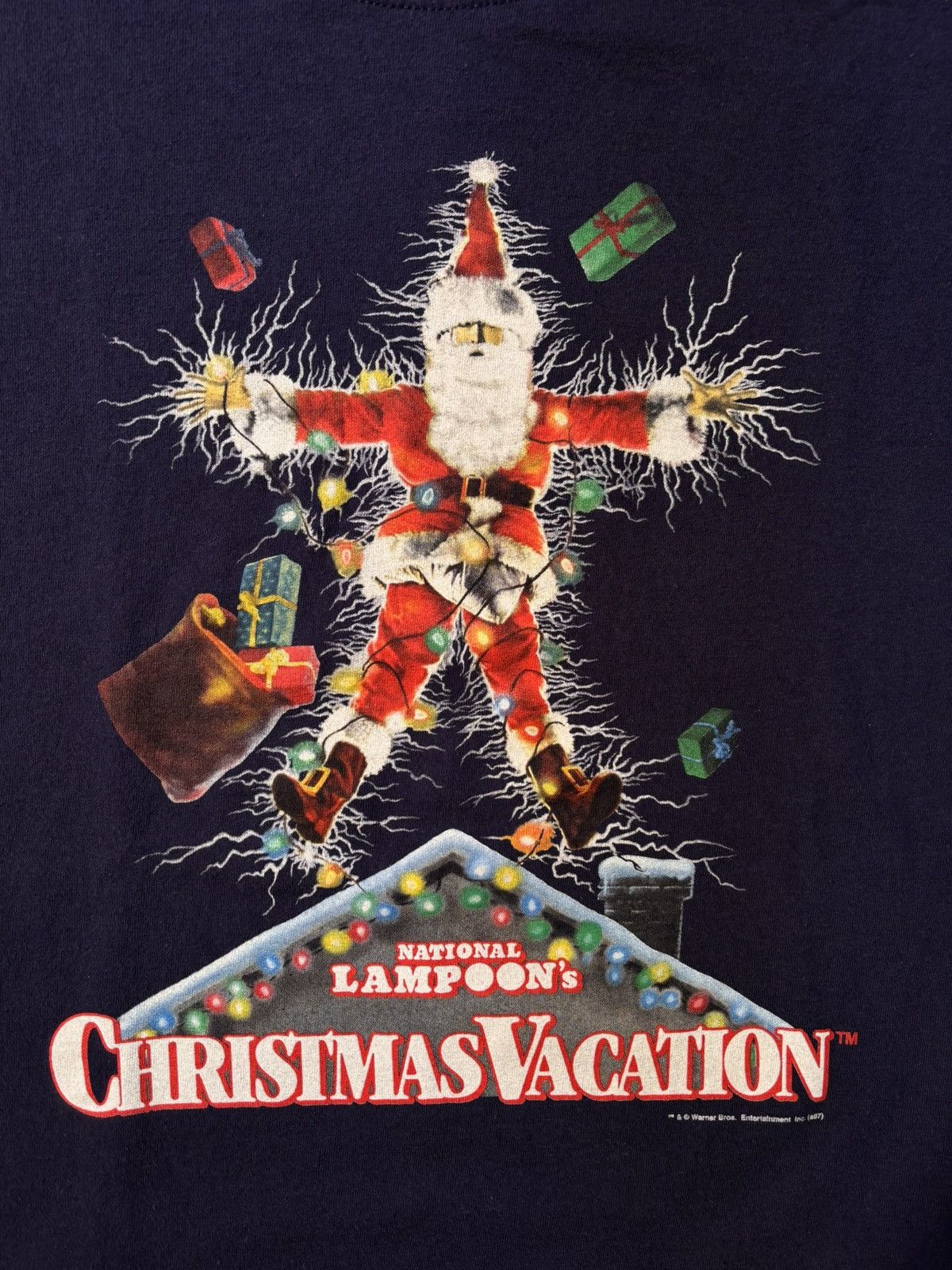 Fruit Of The Loom Vtg National Lampoons Christmas Vacation Holiday Movie Promo Size US L / EU 52-54 / 3 - 2 Thumbnail
