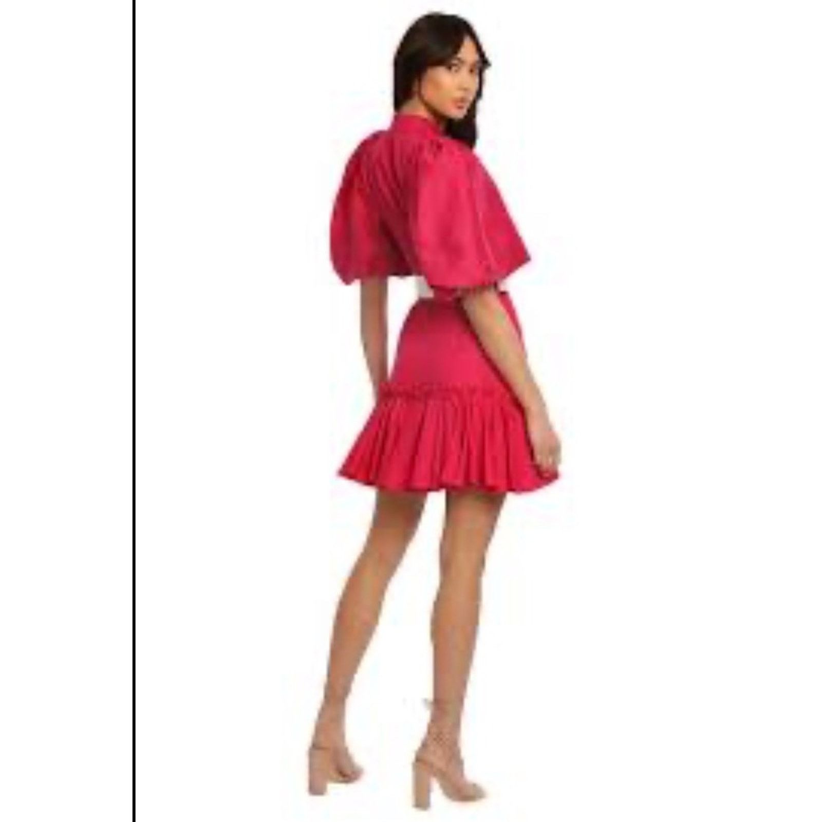 IRAK IRA Pink Set Puff Sleeve Crop Top Ruffle Hem Skirt M Size M / US 6-8 / IT 42-44 - 9 Thumbnail