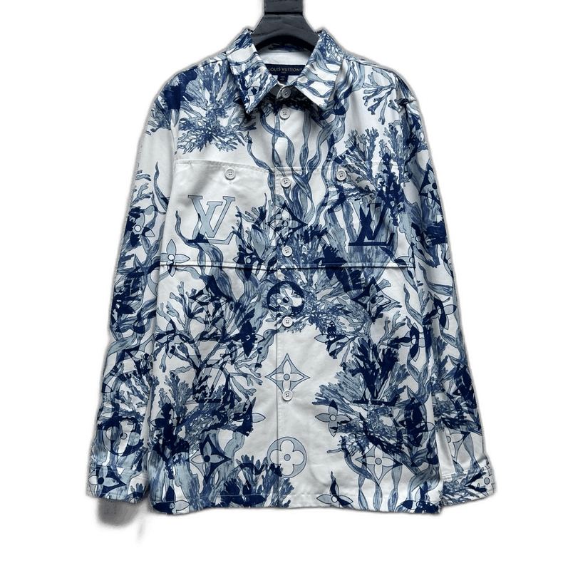 Louis Vuitton LOUIS VUITTON Long Sleeve Shirt with Logo Size US M / EU 48-50 / 2 - 1 Thumbnail